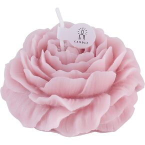 Peony Flower Shape Aromatherapy Candle - Single-Wick with White Peach Oolong Fragrance for Mother's Day Gift Natural Soy Scented Candles Stress Relief and Relax for Women Festive Gifts