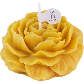 Peony Flower Shape Aromatherapy Candle - Single-Wick with White Peach Oolong Fragrance for Mother's Day Gift Natural Soy Scented Candles Stress Relief and Relax for Women Festive Gifts