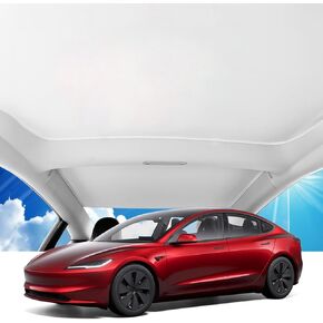 أحدث مظلة زجاجية للسقف لطراز Tesla 3 إصدار تحديث 2024، مظلة سقف قابلة للطي غير قابلة للطي مع حقيبة تخزين، حماية من الأشعة فوق البنفسجية وملحقات EVs للسقف العازل للحرارة للطراز 3 in Kuwait