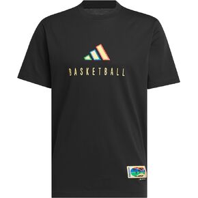 adidas Men's Tall Size Worldwide Hoops Logo Graphic Basketball T-Shirt