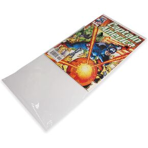 N'icePackaging 100 Qty Protective Comic Book Sleeves Super Clear OPP Plastic Bags - 6 15/16inch x 10 1/4inch - for All Current Modern-Age Comics / Photos / Lithographs / Certificates (NP-EN678x100)
