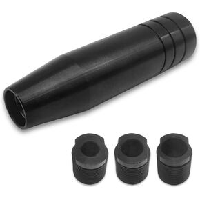 1 حزمة مقابض نقل عصا التروس المعدنية مع 3 محولات، مقبض ناقل عصا السيارة ثقيل الوزن من سبائك الألومنيوم، متوافق مع معظم مركبات النقل الأوتوماتيكي اليدوية، أحمر in Kuwait