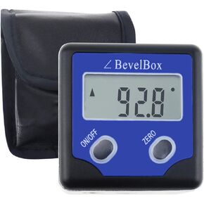 Level Magnetic Bevel Box Protractor Digital Angle Finder Waterproof Angle Gauge Clinometer Inclinometer with Magnetic Base Backlight Finder Gauge Meter for Woodworking, Carpentry, Construction