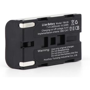Rechargeable Li-ion Battery 7.4v 2600 mAh YM-05 for K Series, H Series, P Series Laser Level, Output Power <1mW, 520nm