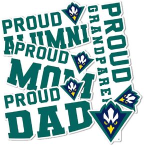 Desert Cactus University of North Carolina Wilmington UNCW Seahawks Sticker Vinyl Decal Laptop Water Bottle Car Scrapbook (Family Full Sheet)