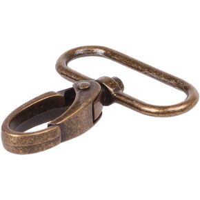 COTOWIN 1.5-inch Antique Brass Curved Lobster Clasps Swivel Trigger Clips Snap (Pack of 20)