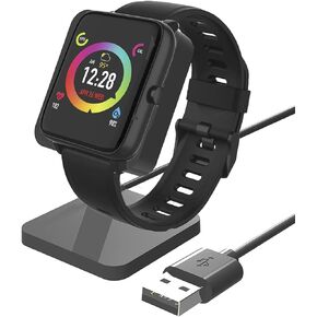 Compatible with 3Plus Vibe Lite Charger Stand, Lamshaw Charging Stand Desk Watch Stand Holder Charging Dock Station Compatible with Vibe Lite/Vibe+ (Gen 2) / Vibe Plus Gen 2 (Black)