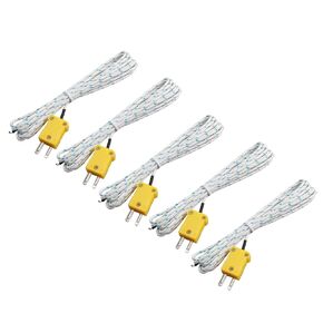 uxcell 5 Pcs K Type Temperature Thermocouple Sensor Wire -50C to +200C 2M