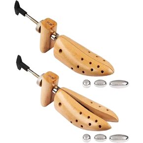 FootFitter Set of 2 Heavy Duty Premium Professional 2-Way Shoe Stretcher, Stretches Length & Width, Loosen Tight Shoes