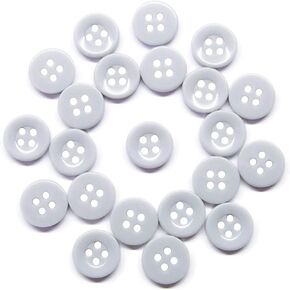 ButtonMode Workshop Uniform Shirt Buttons Includes 22 Buttons Measuring 13mm (1/2 Inch) for Uniform Shirts, Blue Navy, 22-Buttons
