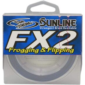 Sunline FX Braid Fishing Line (Dark Green/Blue, 80-Pounds/90-Yards)