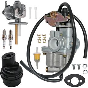 LT50 Carburetor With Air Filter Box Fit For Suzuki ATV Quadmaster 50 LT-A50 2002-2005, LT50 LT 50 1983-1987, R50 1984-2006