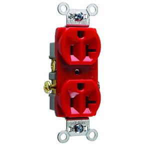 Legrand Pass & Seymour CR15WCC12 15 Amp Commercial Specification Grade Duplex Receptacle Outlet, Side Wire, White (1 Count)