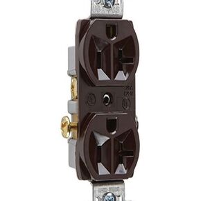 Legrand Pass & Seymour CR15WCC12 15 Amp Commercial Specification Grade Duplex Receptacle Outlet, Side Wire, White (1 Count) in Kuwait