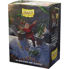 Dragon Shield Sleeves – Matte Limited Edition Brushed Art: Christmas 2023 100 CT - Compatible with Pokémon, Magic The Gathering Cards & Digimon MTG TCG OCG & Hockey Cards