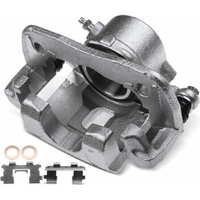 A-Premium Disc Brake Caliper Assembly with Bracket Compatible with Select Chevy, Suzuki and Geo Models - Tracker 1998, Sidekick 1991-1998, Tracker 1996-1997, 1.6L - Front Left Driver Side