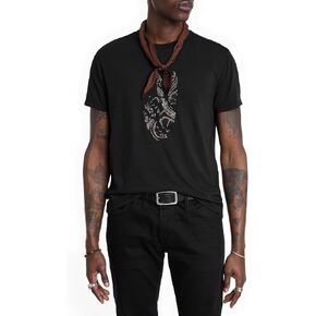 John Varvatos Men's Peace Embroidery Tee