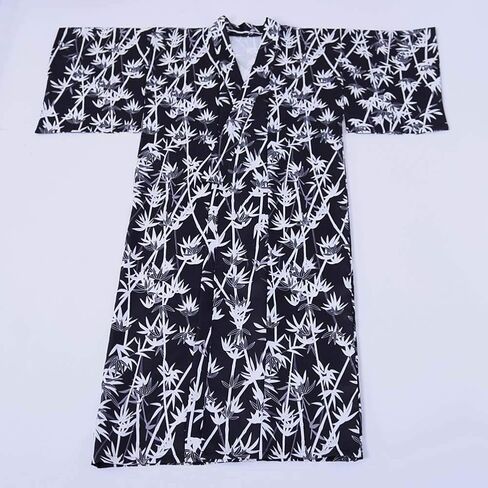 Japanese Yukata Men's Traditional Kimono Costume Honeycomb Pattern Cotton Unisex Long Robe with OBI Suit Bathrobe in Saudi Arabia
