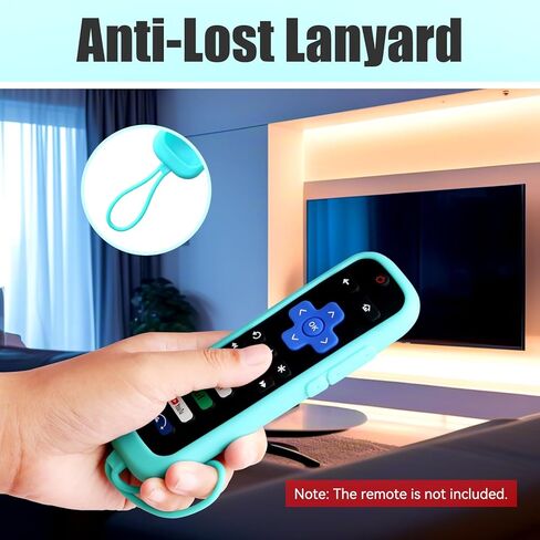 3 عبوات من حافظة السيليكون الناعمة لجهاز التحكم عن بعد Roku، بديل عالمي لجهاز التحكم عن بعد لجهاز Hisense Roku/TCL Roku TV/Roku Steaming Stick/Roku Express (أزرق + أخضر + أرجواني) in Kuwait