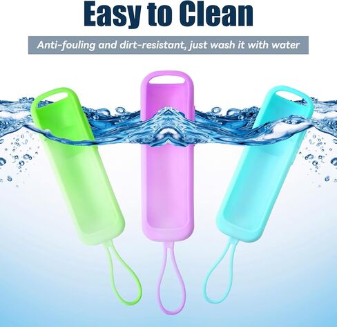 3 عبوات من حافظة السيليكون الناعمة لجهاز التحكم عن بعد Roku، بديل عالمي لجهاز التحكم عن بعد لجهاز Hisense Roku/TCL Roku TV/Roku Steaming Stick/Roku Express (أزرق + أخضر + أرجواني) in Kuwait