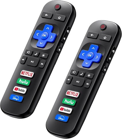 (Pack of 2) Replacement Remote Control for TCL Roku TV/Hisense Roku TV/Onn Roku TV/Sharp Roku TV/Philips Roku TV (Not for Stick and Box) in Saudi Arabia