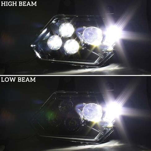 SAUTVS LED Headlights for Maverick Trail Sport Commander, LED Head lamp halo light Clear Lens for Can-Am Trail Sport Max 800 1000 2018-2024 / Commander & Max 1000R 2021-2024 Accessories (2PCS) in Saudi Arabia