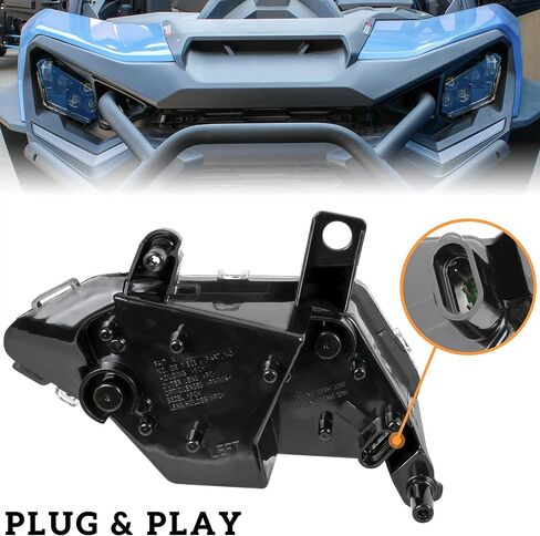 SAUTVS LED Headlights for Maverick Trail Sport Commander, LED Head lamp halo light Clear Lens for Can-Am Trail Sport Max 800 1000 2018-2024 / Commander & Max 1000R 2021-2024 Accessories (2PCS) in Saudi Arabia