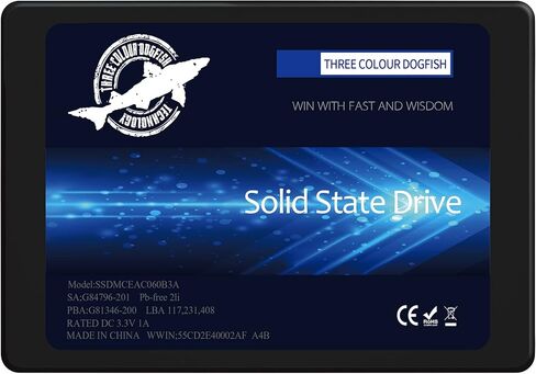 SSD SATA 2.5 بوصة 60 جيجابايت محرك الأقراص الصلبة الداخلي ذو الحالة الصلبة عالي الأداء لأجهزة الكمبيوتر المحمول المكتبية SATA III 6 جيجابايت/ثانية (60 جيجابايت، 2.5 بوصة -SATA3) in Kuwait