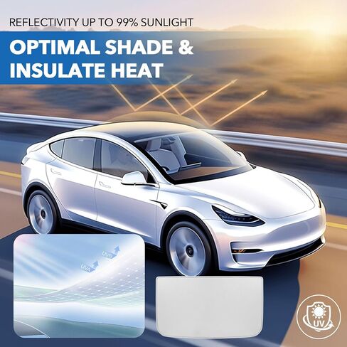 أحدث مظلة زجاجية للسقف لطراز Tesla 3 إصدار تحديث 2024، مظلة سقف قابلة للطي غير قابلة للطي مع حقيبة تخزين، حماية من الأشعة فوق البنفسجية وملحقات EVs للسقف العازل للحرارة للطراز 3 in Kuwait