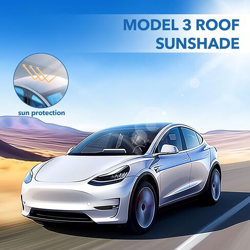 أحدث مظلة زجاجية للسقف لطراز Tesla 3 إصدار تحديث 2024، مظلة سقف قابلة للطي غير قابلة للطي مع حقيبة تخزين، حماية من الأشعة فوق البنفسجية وملحقات EVs للسقف العازل للحرارة للطراز 3 in Kuwait
