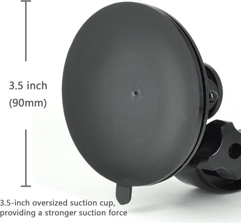 حامل شاشة كاميرا احتياطية، حامل شاشة للزجاج الأمامي عالي التحمل بقطر 3.5 بوصة لشاشة عرض خلفية للسيارة مقاس 7 بوصات و9 بوصات للسيارات والشاحنات والشاحنات الصغيرة والمركبات الترفيهية وشبه الشاحنات. in Kuwait