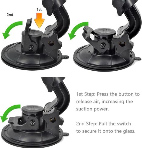 حامل شاشة كاميرا احتياطية، حامل شاشة للزجاج الأمامي عالي التحمل بقطر 3.5 بوصة لشاشة عرض خلفية للسيارة مقاس 7 بوصات و9 بوصات للسيارات والشاحنات والشاحنات الصغيرة والمركبات الترفيهية وشبه الشاحنات. in Kuwait