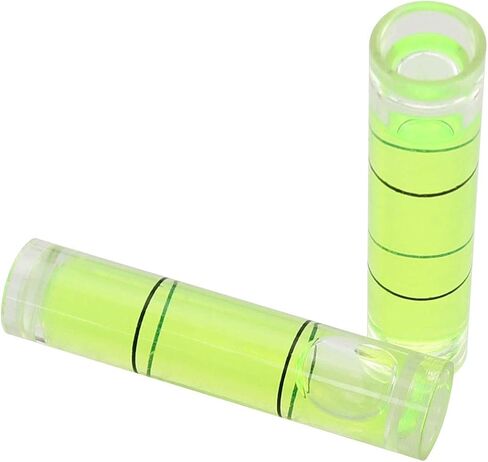 10pcs Bubble Levels (4 x Circular Mini Spirit Level Bullseye Level Measurement Instrument + 6 x Cylindrical Bubble Spirit Level Vials) in Saudi Arabia