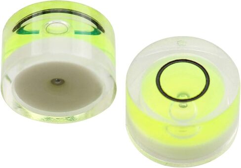 10pcs Bubble Levels (4 x Circular Mini Spirit Level Bullseye Level Measurement Instrument + 6 x Cylindrical Bubble Spirit Level Vials) in Saudi Arabia
