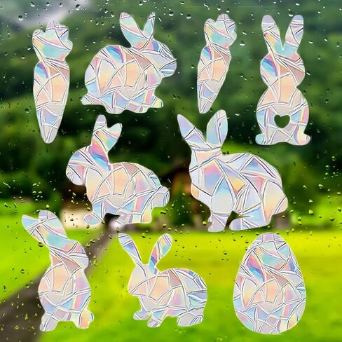 GORGECRAFT 4 Sheets Moon Window Cling Stickers Stars Suncatcher Sticker Planet Universal Windows Film Prismatic Non Adhesive Anti-Collision Sun Catcher Decals for Bird Strikes 12x9 Inch in Saudi Arabia