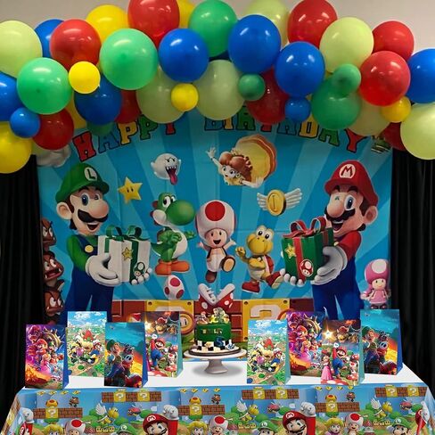 24 Packs Mario Party Gift Bags, Mario Gift Bags Party Supplies for Kids Party, Mario Birthday Decoration Gift Bags Well for Girls or Boys in Saudi Arabia
