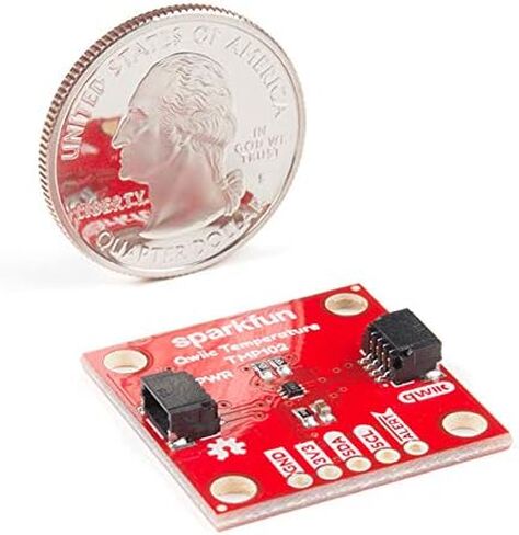 SparkFun Digital Temperature Sensor - TMP102 (Qwiic)-Compatible with Arduino and other Single-board computers Easy-to-Use I2C sensor Plug-and-Play breakout board Runs from 1.4-3.6V input Use with 3.3V in Saudi Arabia