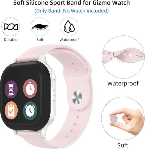 NewJourney Soft Silicone Band Compatible with Gizmo Watch 3 2 1/Gabb Watch 3 2 1, 20mm Quick Release Watch Band Replacement for Girls and Boys in Saudi Arabia