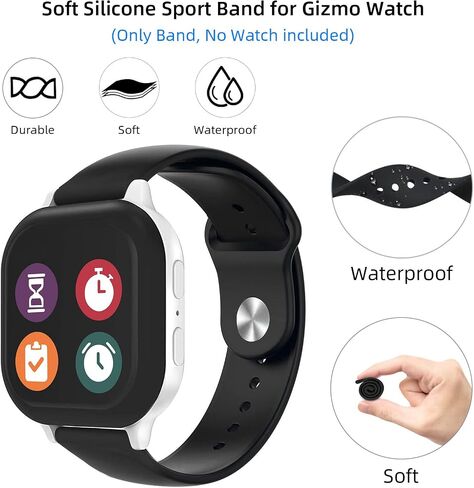 NewJourney Soft Silicone Band Compatible with Gizmo Watch 3 2 1/Gabb Watch 3 2 1, 20mm Quick Release Watch Band Replacement for Girls and Boys in Saudi Arabia