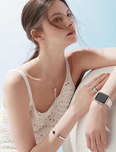 Wearlizer 2 Pack Floral Engraved Band Compatible with Apple Watch Bands 41mm 40mm 38mm 49mm 45mm 44mm 42mm Women, Cute Two-Tone Flower Soft Silicone Sport Strap for iWatch 9 8 7 6 5 4 3 2 1 SE Ultra 2 in Saudi Arabia
