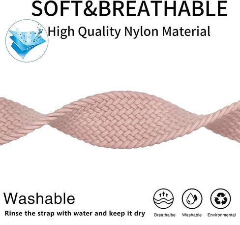 Abanen Braided Elastic Nylon Watch Band Compatible with Apple Watch 38mm 40mm 45mm 49mm for Women Men, Loop Soft Stretchy Wristband Strap with Magnetic Closure for iWatch SE Series 8/7/6/5/4/3/2/1 in Saudi Arabia
