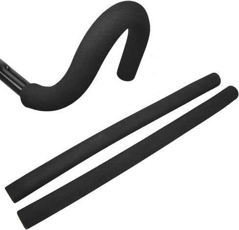 Qiilu Rubber Handlebar Grip Tube Foam Wrap for Bike Handles Black Sponge Tube Sponge Foam Soft Handlebar Grips Cover Plug Bike sories in Saudi Arabia