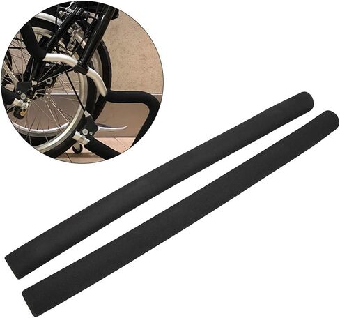 Qiilu Rubber Handlebar Grip Tube Foam Wrap for Bike Handles Black Sponge Tube Sponge Foam Soft Handlebar Grips Cover Plug Bike sories in Saudi Arabia