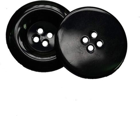 Wholesale Lots 8pcs Huge Extra Large Big Wide-Brimmed Huge Sewing Fasteners Flatback Resin Buttons 50mm 1.97 Inches (White) in Saudi Arabia