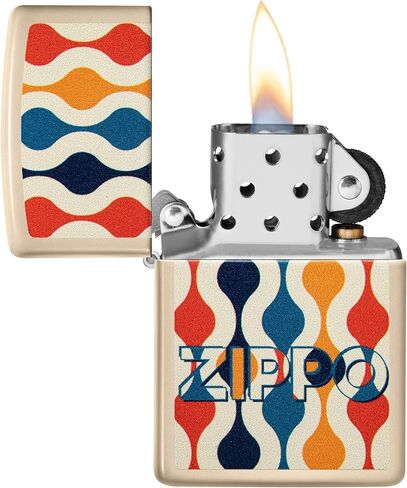 ولاعة زيبو: شعار Zippo Retro - رمل مسطح 49902 in Saudi Arabia