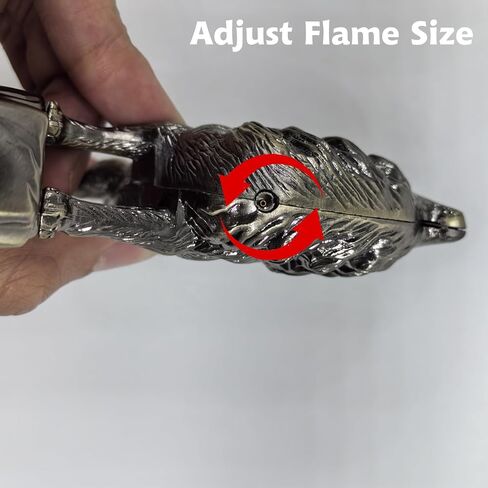 Torch Lighter, Creative Desktop Retro Dragon-Shaped Butane Lighter, Cool Vintage Gas Lighter, Adjustable Soft Flame Lighter, Refillable Butane Lighter for Tabletop Ornament Men Boyfriends Indoor in Saudi Arabia