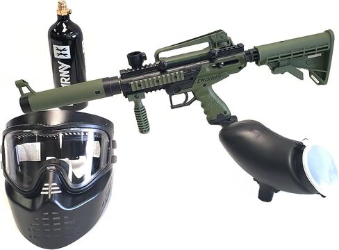 مجموعة مسدسات كرات الطلاء من تيبمان كرونوس .68 مجموعة علامات عيار - زيتوني in Kuwait