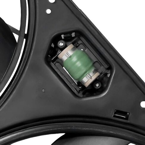 DNA MOTORING OEM-RF-0125 مجموعة مروحة تبريد الرادياتير على طراز المصنع كفاءة تبريد محسنة للاستبدال المباشر [متوافق مع Ford Transit Connect 2010-2013 يناسب محركات 2.0 لتر]، أسود in Saudi Arabia