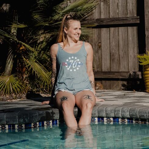 Grunt Style 76 We The People Women's Flowy Tank Top in Saudi Arabia