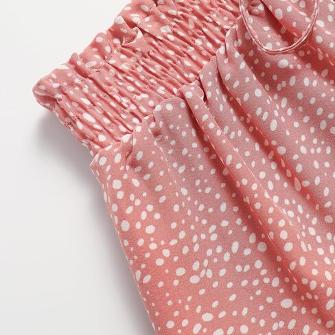 Women's Summer Pleated Layered Polka Dot Printed Cute Mini Skirt in Saudi Arabia